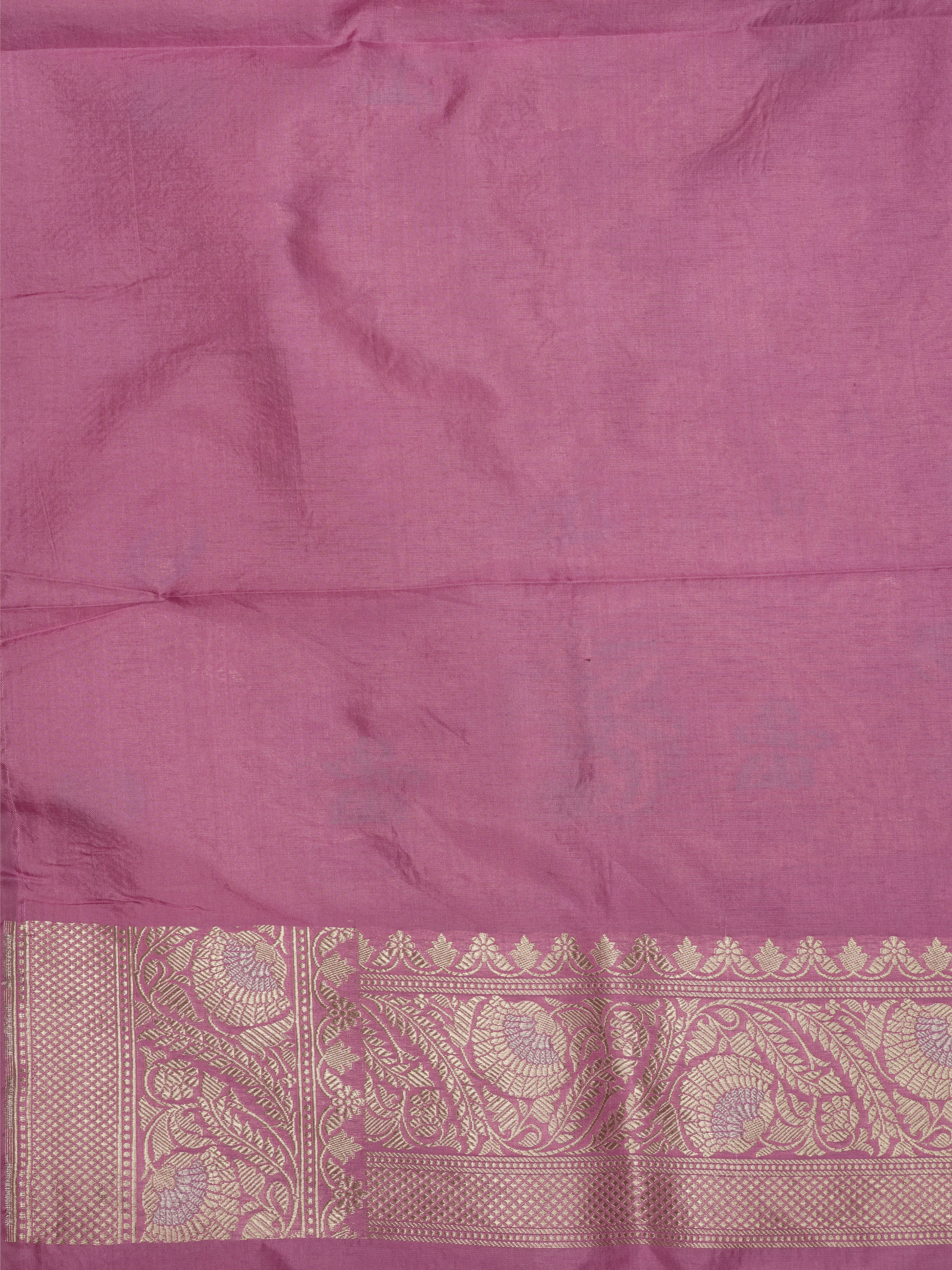 Pure Katan Silk Banarasi Sarees With Multi Colour Mina Work - Pink