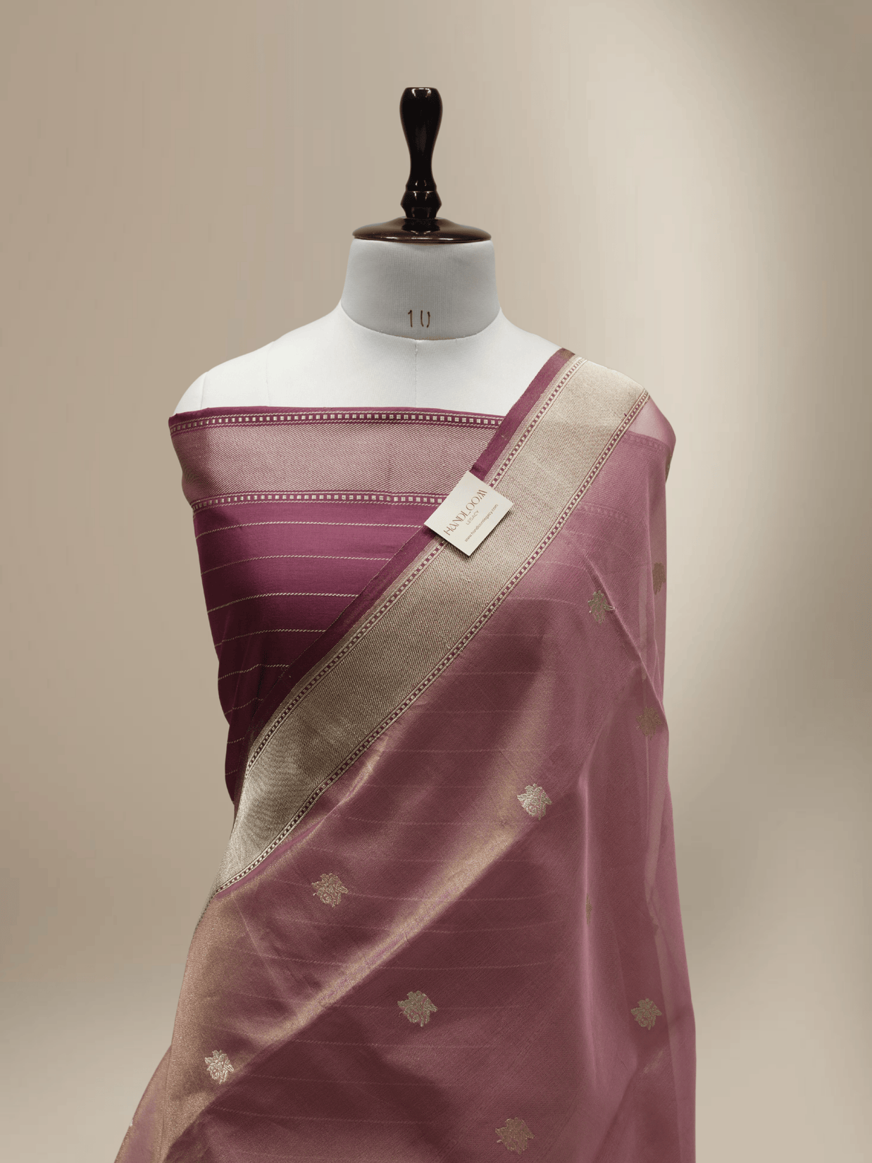 Pink Gold Pure Tissue Silk Ropa Sona Kadiyal Booti Handloom Banarasi sarees