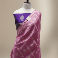 Pink Pure Mango Silk Banarasi Sarees