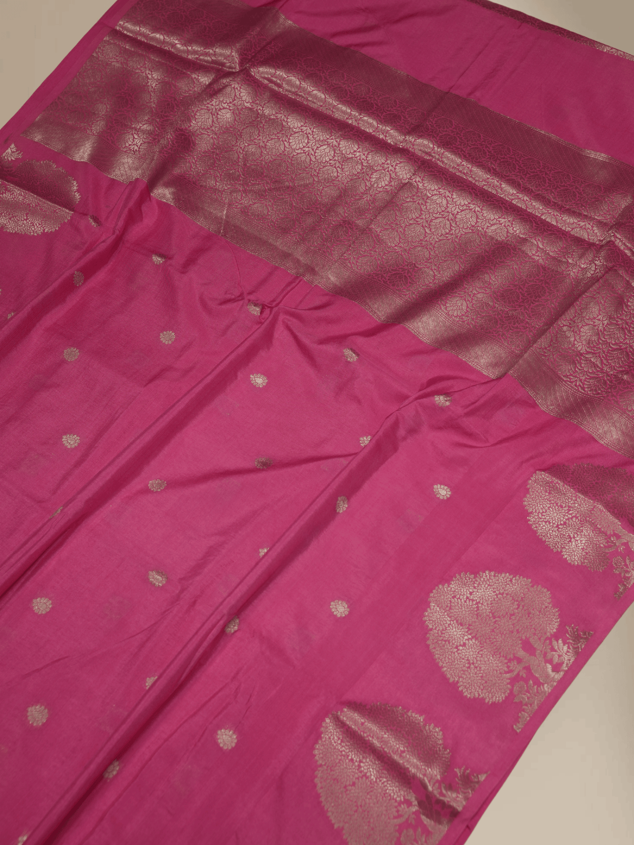 Pink Colour Fancy Katan Silk Banarasi Saree with  Jaqart Boluse