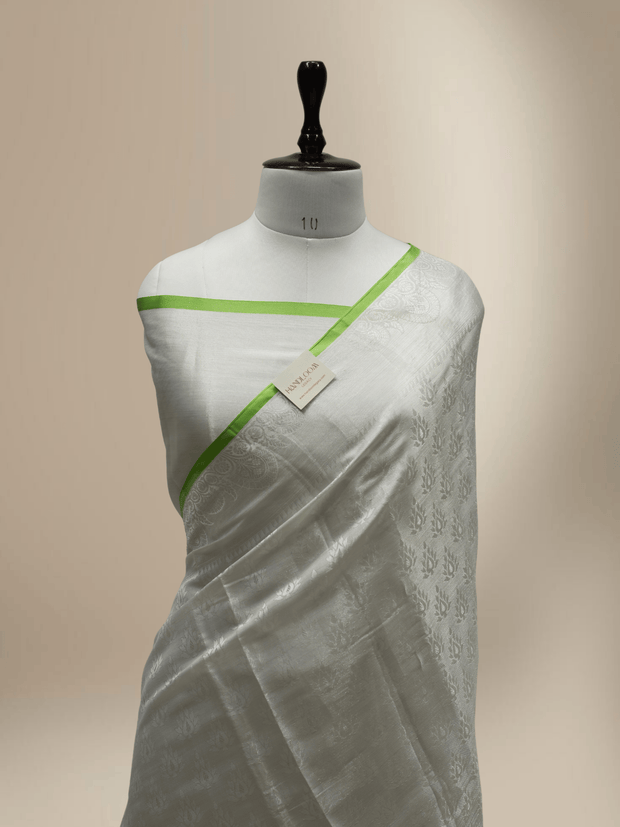 Silver Tissue Tanchui Brocade Banarasi Sarees