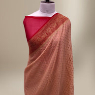 Khaddi Georgette Handloom Banarasi Saree